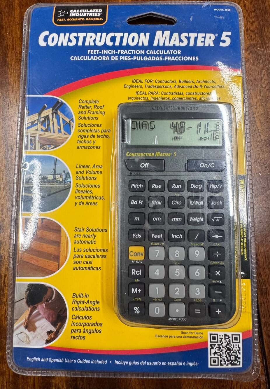 Calculated Industries Construction Master 5 Calculator Model 4050
